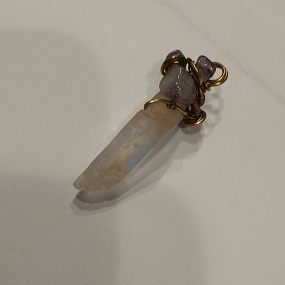 NWT 🇨🇦 Handcrafted Beautiful Rose Quartz Pendant - Picture 4 of 5